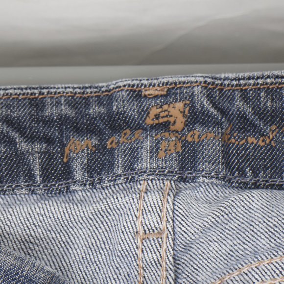 7 For All Mankind Carol Boot 26 (27 X 32 Women's Denim Jeans Medium Wash USA - Picture 11 of 13
